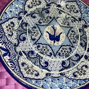 Mexican Handmade Talavera plate
